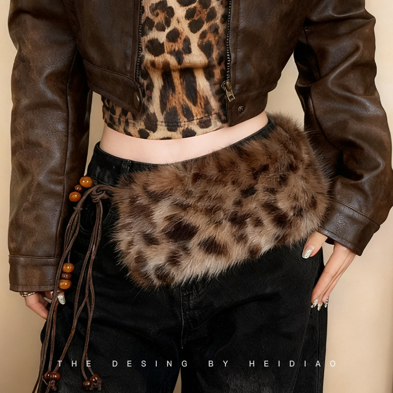 复古美式豹纹毛绒腰带女秋冬个性辣妹风皮草毛毛腰链腰封配饰皮带,饰品/流行首饰/时尚饰品新,腰链,淘宝优惠券,粉丝福利购,淘宝优惠卷