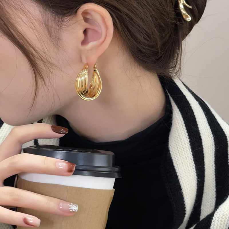 素圈耳环2026年新款潮小众冷淡风耳圈女韩国ins网红简约圆圈耳饰,饰品/流行首饰/时尚饰品新,耳钉,淘宝优惠券,粉丝福利购,淘宝优惠卷