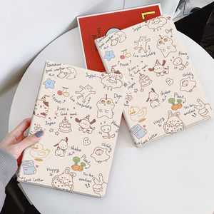 英文狗适用华为平板m6保护套10.8matepad11英寸4带笔槽10.1畅享2荣耀小米5pro联想小新vivo硅胶oppoair壳plus