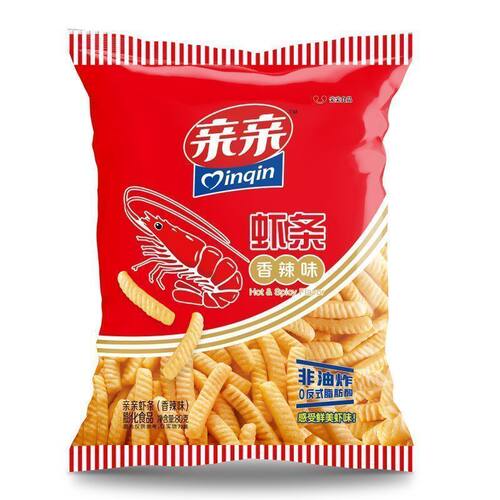 亲亲虾条香辣味80g/袋大包装好划算