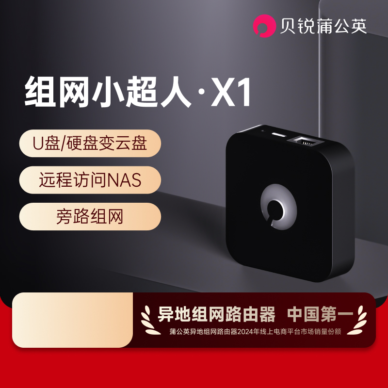 蒲公英X1内网穿透私有云nas