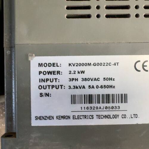 科变频器 KV2000M-G0022C-4T 2.2KW