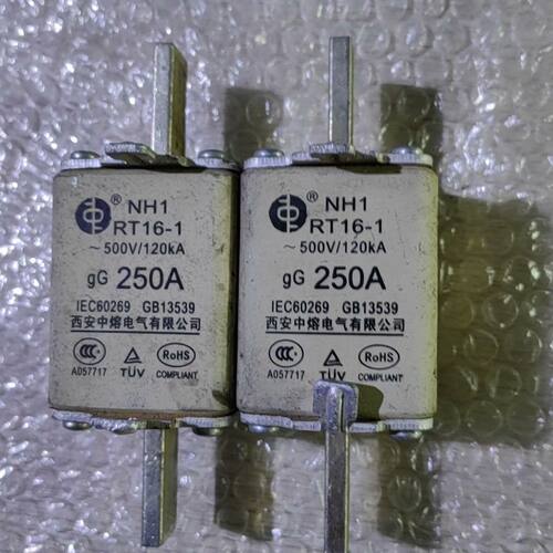 西安中熔 险管 NH1 RT16-1 250A熔断器 500