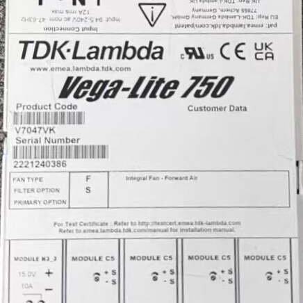 TDK-Lambda Vega750 V7047VK拆机电源