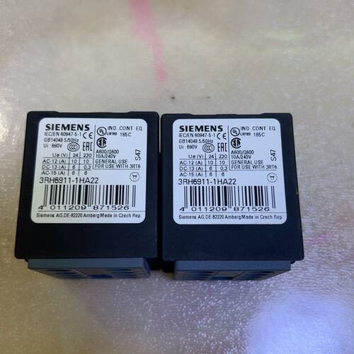 3RH6911-1HA22接触器辅助触头  标