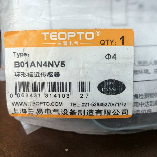 TEOPTO接近开关传感器B01AN4NV5