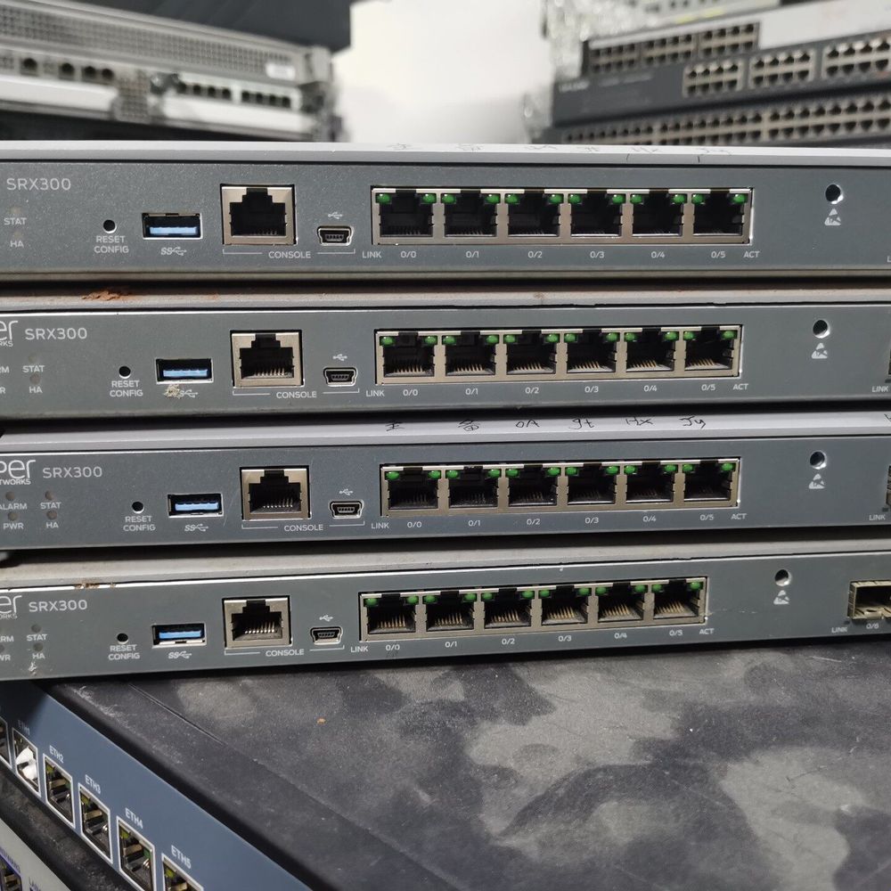 瞻博Juniper SRX300企业级防火墙 6口千兆电口+