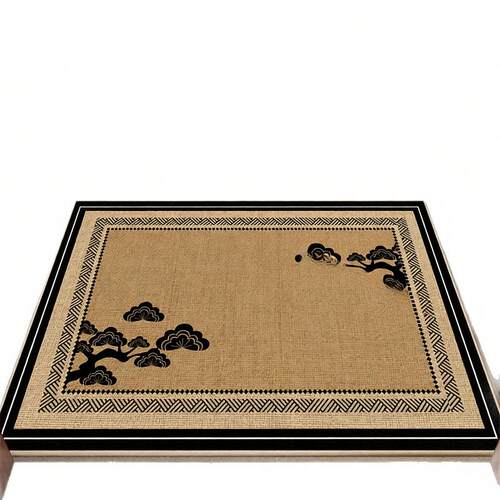 中古风三防圈绒地垫耐刮耐磨蹭脚垫玄关装饰易打理门垫入户门地垫