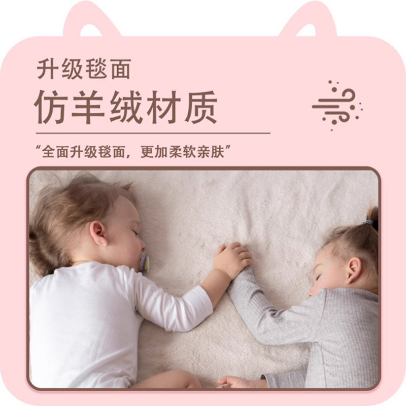 卡通仿羊绒地毯少女心装饰卧室床边毯加厚柔软地毯长条防滑飘窗毯