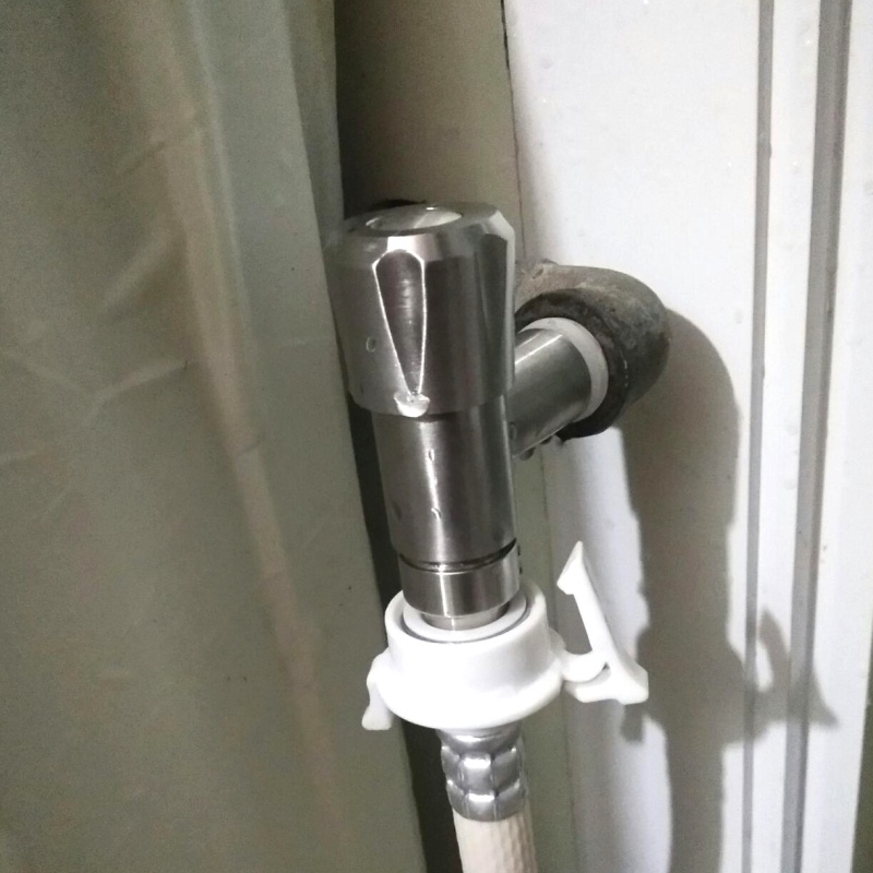 浴室开关家用迷你止水阀阳台4分T型拖把池洗衣机水龙头加长款