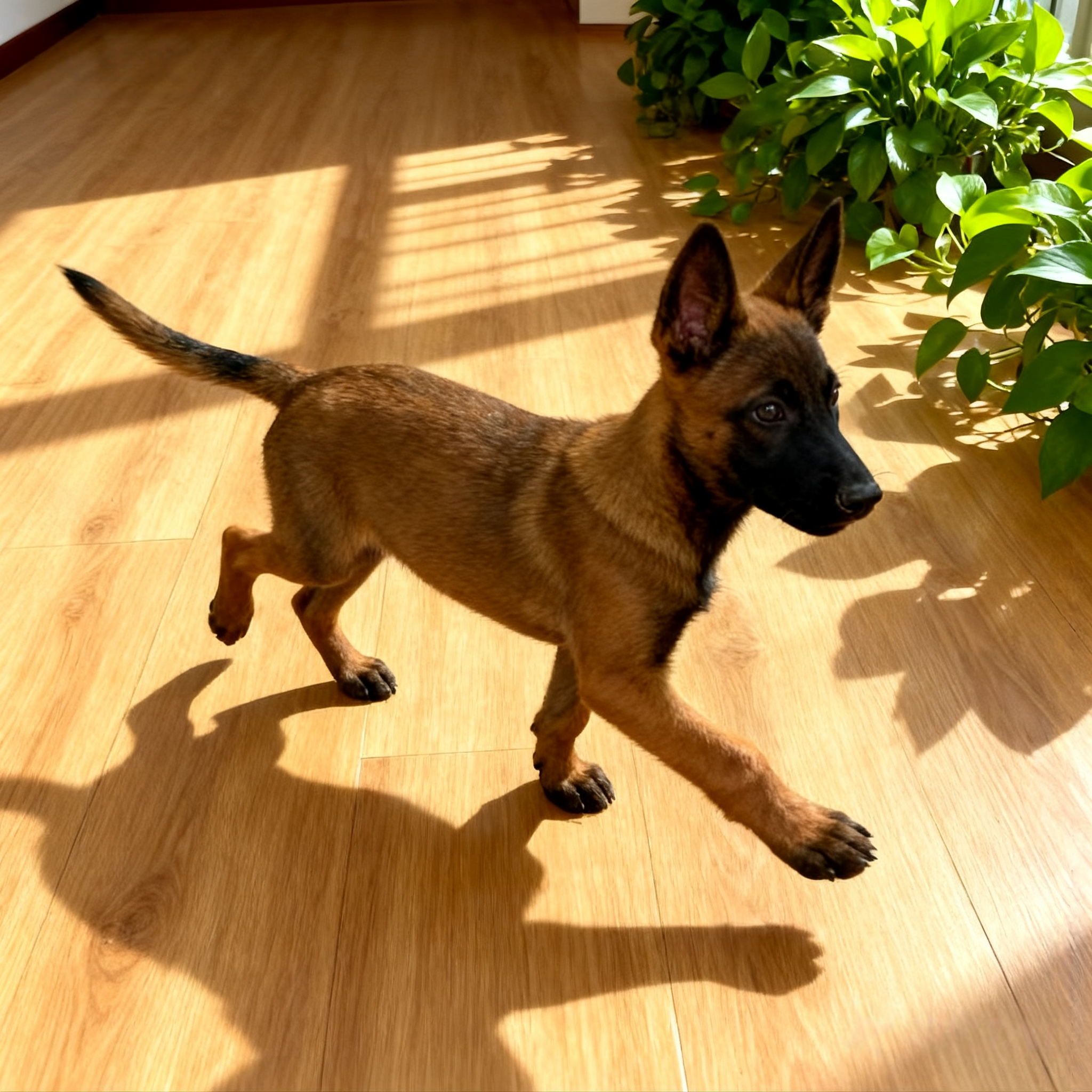 牧羊犬活体黑红霸气真狗狗聪明