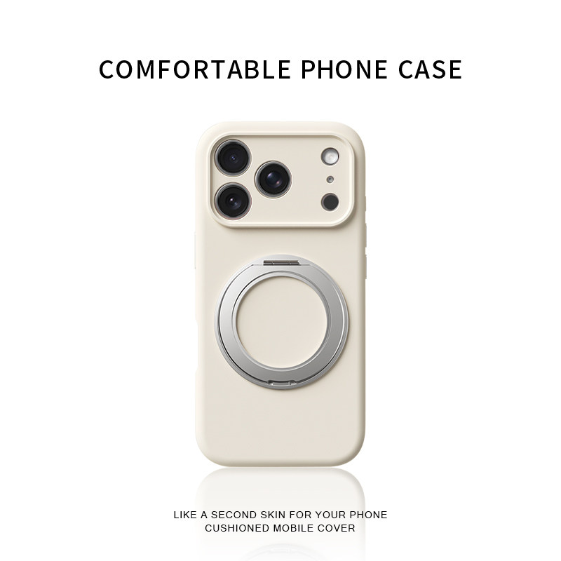 适用苹果17promax手机壳新款iphone16pro巨好看15男女款14纯色软壳ins高级感防摔液态硅胶360旋转支架保护套