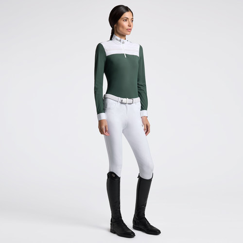 CT 女士马术比赛训练长袖L/S Pleated Insert Competition Shirt