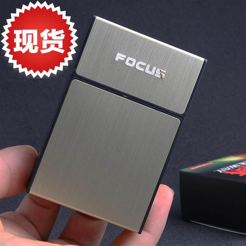 超薄男士盒金属便携翻盖盒W创意20支装焦点防压塑料个性盒|ruв категории ZIPPO/швейцарский армейский нож/очки, курить, портсигар - от Buy2taobao.com для оказания профессиональной услуги покупки агента Taobao