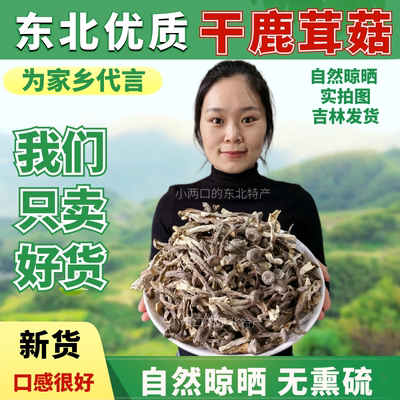 新货干鹿茸菇无熏硫500g