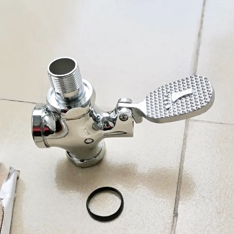 蹲便器阀门便池脚踏阀脚踩式冲水阀开关卫生间大便延时阀脚踏式