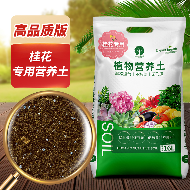 桂花专用土桂花盆栽营养土