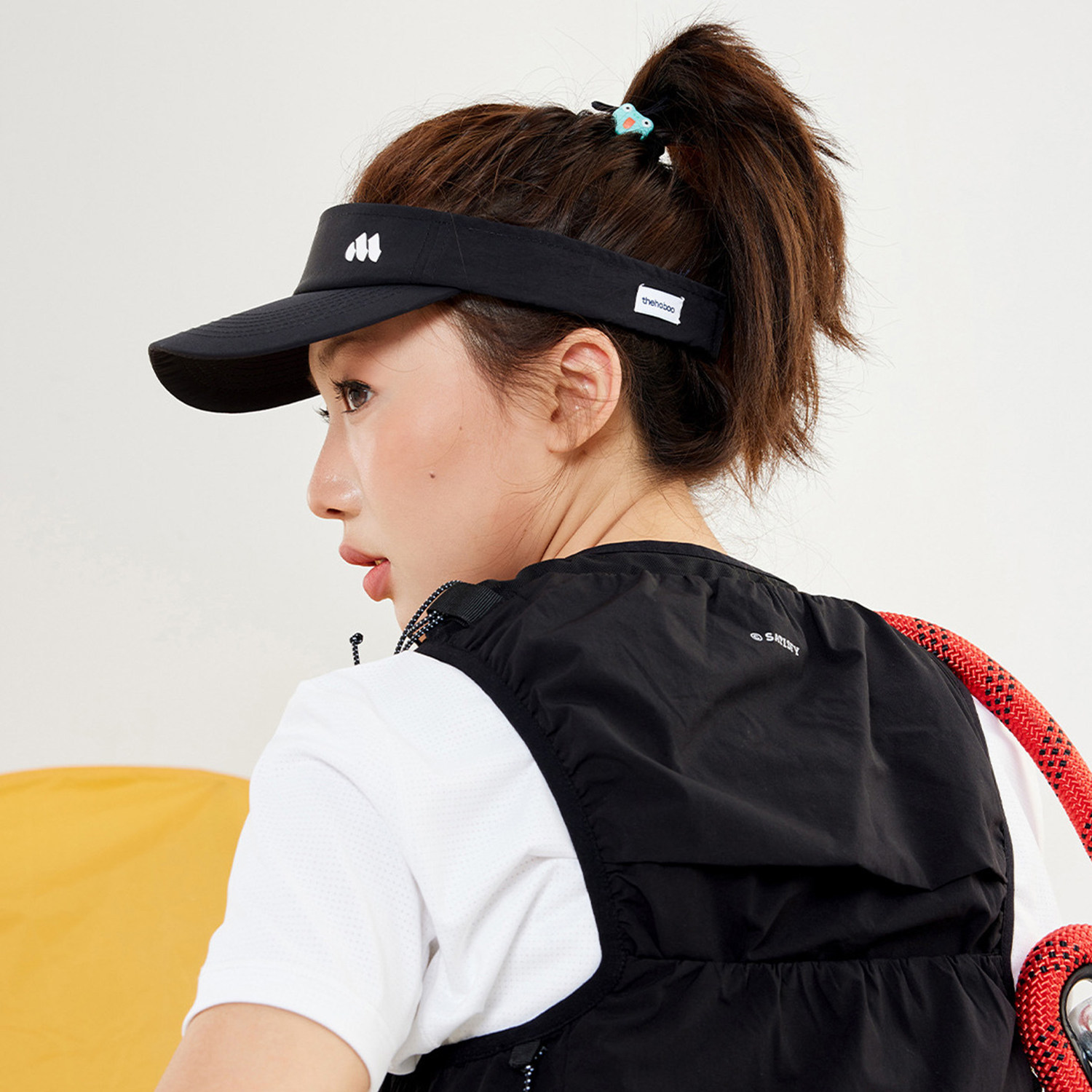 空顶帽女高尔夫防晒无顶帽马拉松跑步速干网球帽男户外夏款太阳帽