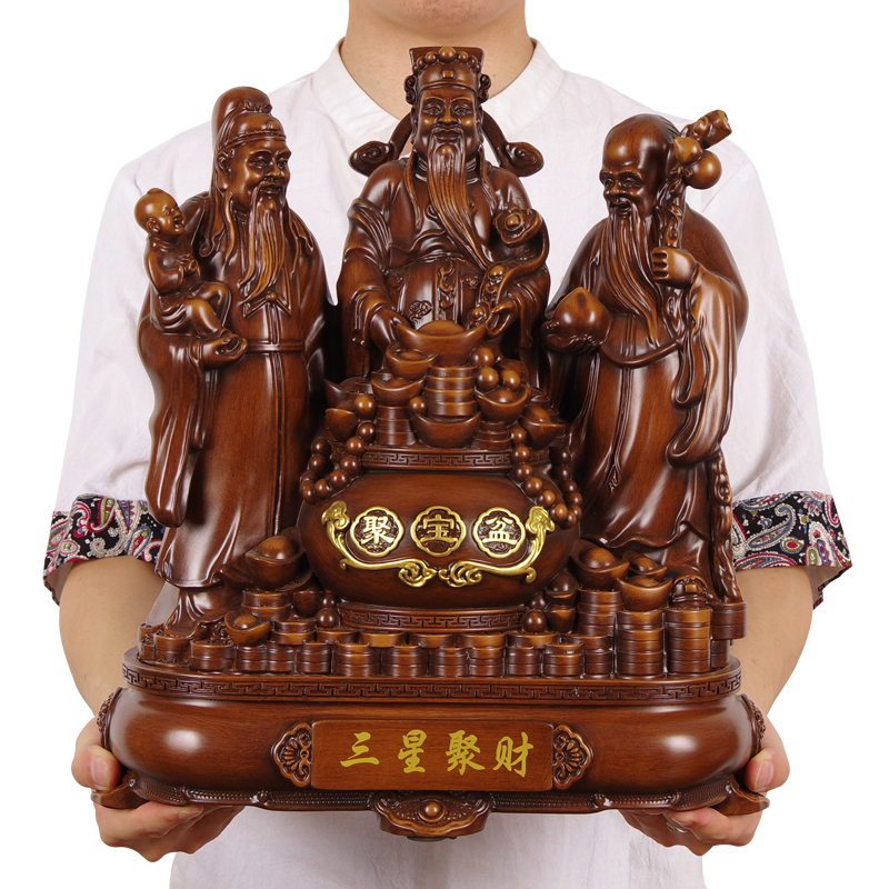 招财进宝客厅摆件送老人祝寿礼品