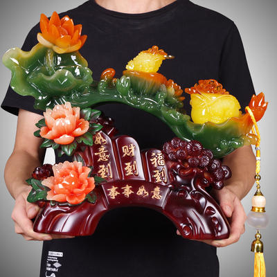 金蟾吉祥物客厅玄关万事如意摆件