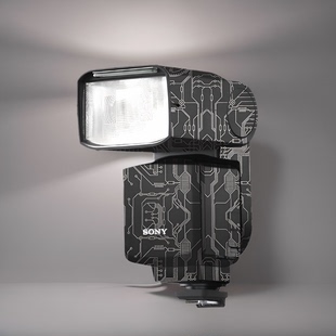 美本堂适用索尼闪光灯F60RM2 F60RM二代帖皮3M 贴纸保护贴膜sony