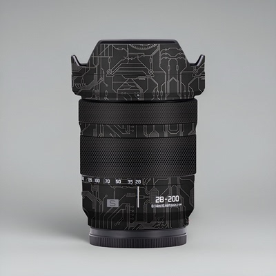 美本堂适用松下28-200 贴纸镜头贴膜Lumix s 28200保护膜帖皮3M