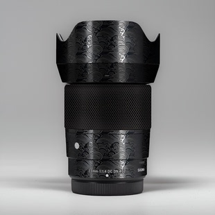 美本堂适用适马23F14 贴纸富士X口镜头贴膜银色23mm F1.4帖皮3M