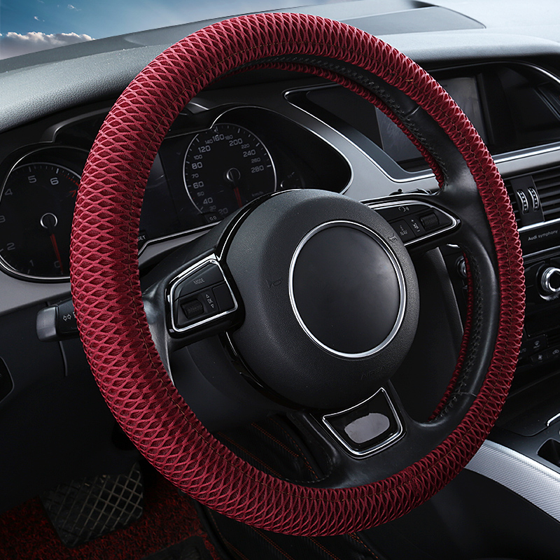 金香士汽车方向盘套透气网布越野