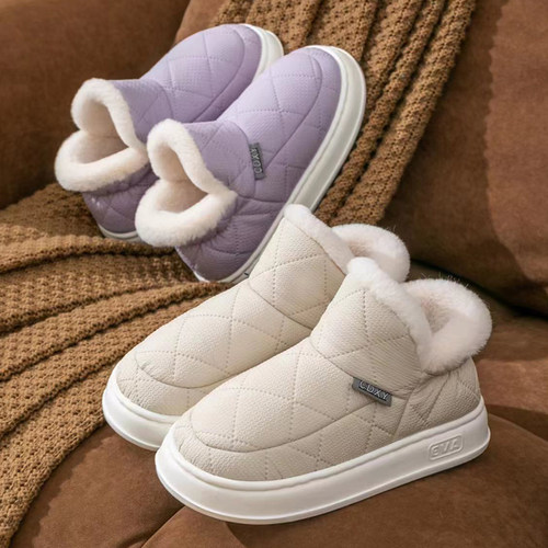 高包跟保暖日常休闲室内防水棉鞋