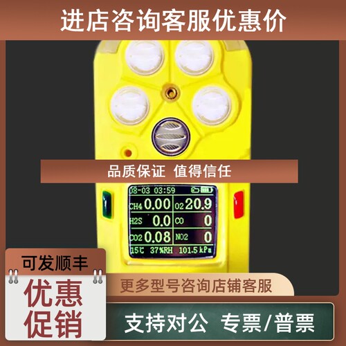 议价博特BX-60六合一防爆手持气体检测仪CO H2S O2 CH4 CO2 NO2