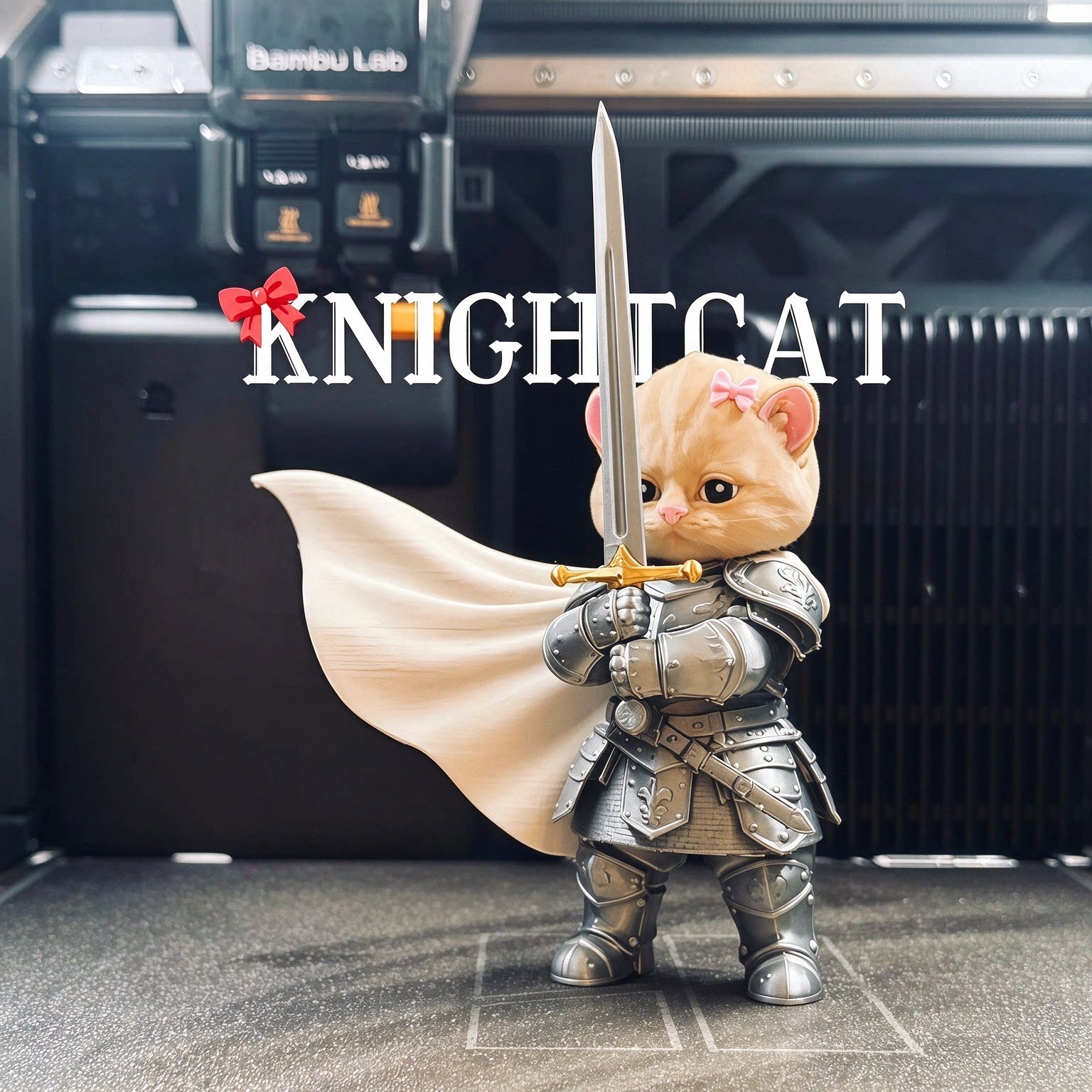小猫骑士KNIGHTCAT重甲巨剑猫咪