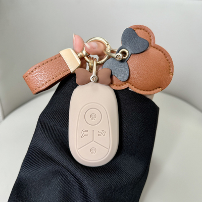 适用吉利星愿车钥匙套2025新款梦想探索版高级卡通硅胶保护套男女