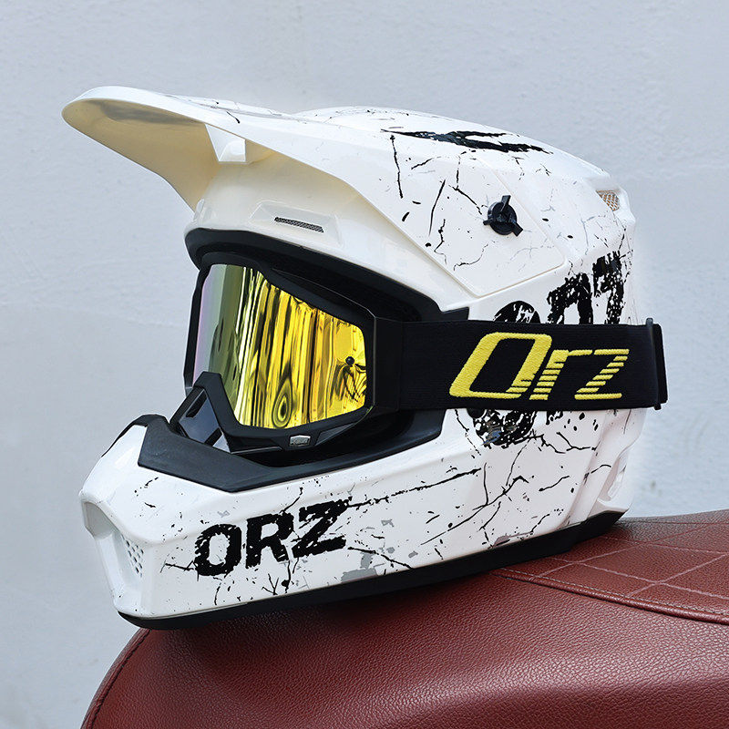 日本araione国标3C摩托车越野盔头盔山地速降自行车安全帽室内卡