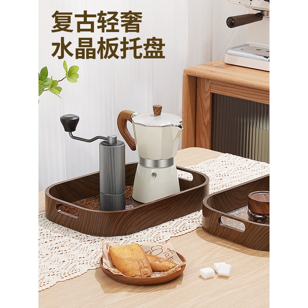 日本甄选复古海棠花茶盘茶杯水杯托盘客厅茶几杯子点心盘