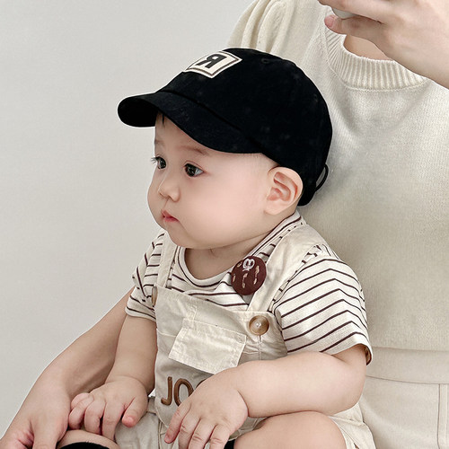 韩国宝宝帽子春薄款婴幼儿鸭舌帽