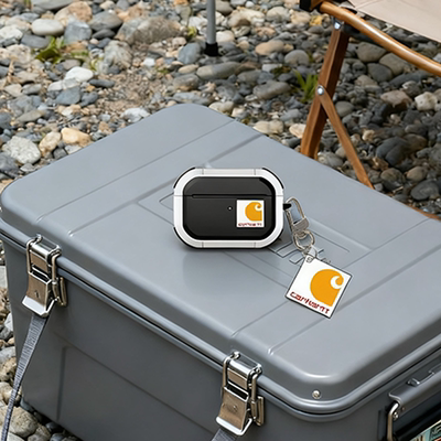 雷霆战甲卡哈特适用airpod spro二三代保护套潮牌情侣黑白商务简约个性创意挂件苹果耳机壳2/3/4硅胶防摔软盒