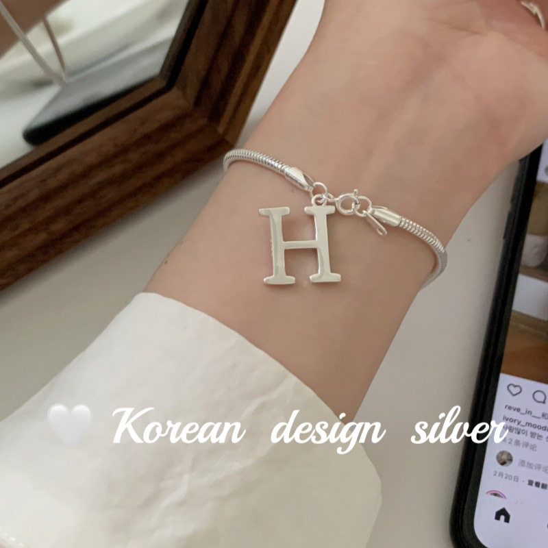 东大门S925纯银手链女轻奢叠戴