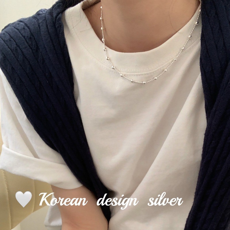 S925纯银手工蛇骨项链女款百搭