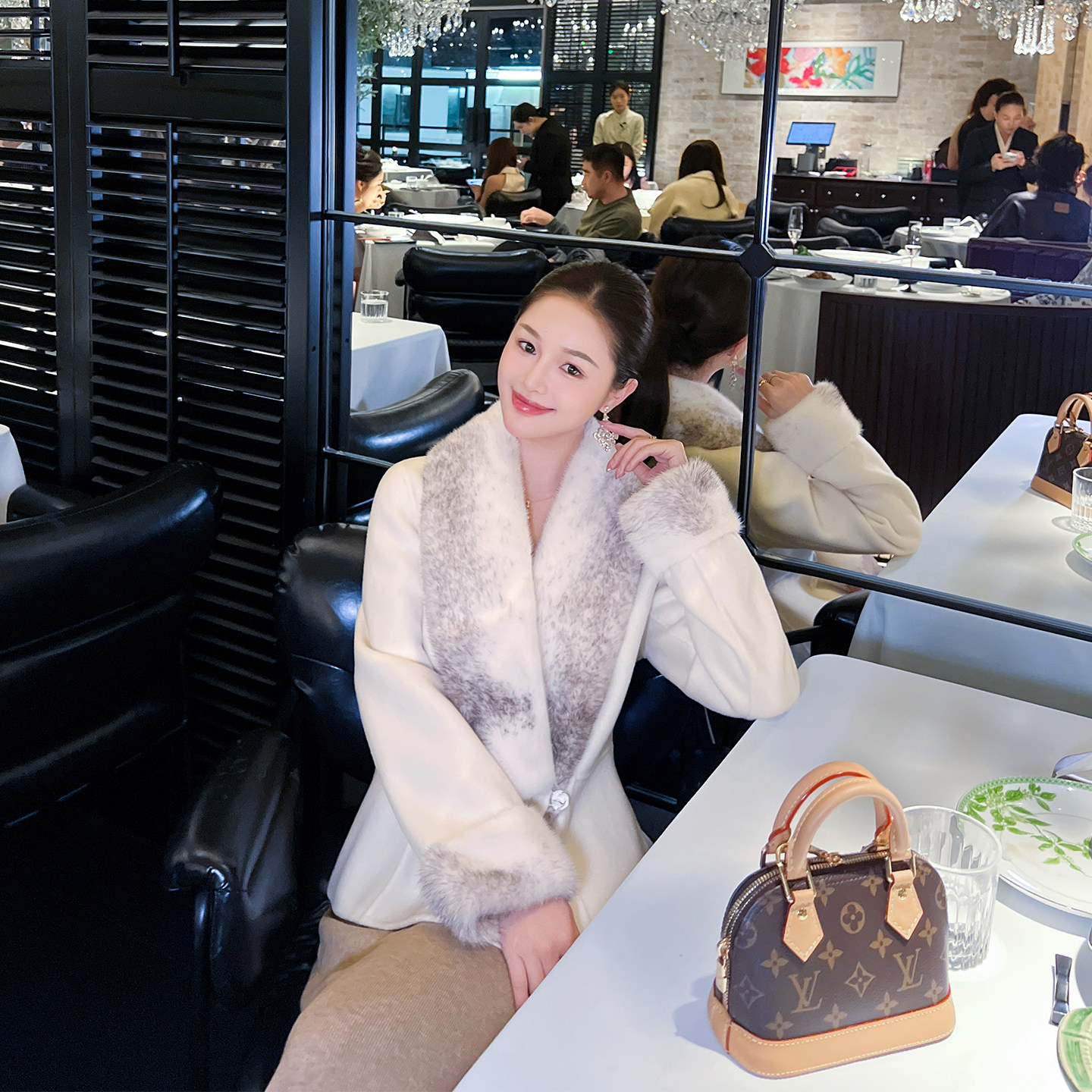 高端千金水貂毛领羊绒大衣女冬季新款韩版气质大牌双面毛呢短外套,女装/女士精品,毛呢外套,淘宝优惠券,粉丝福利购,淘宝优惠卷