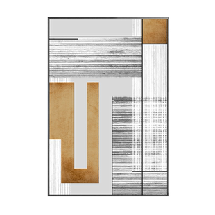 影拥 绳墨 现代简约抽象装饰画 办公室商业空间挂画 餐厅玄关壁画