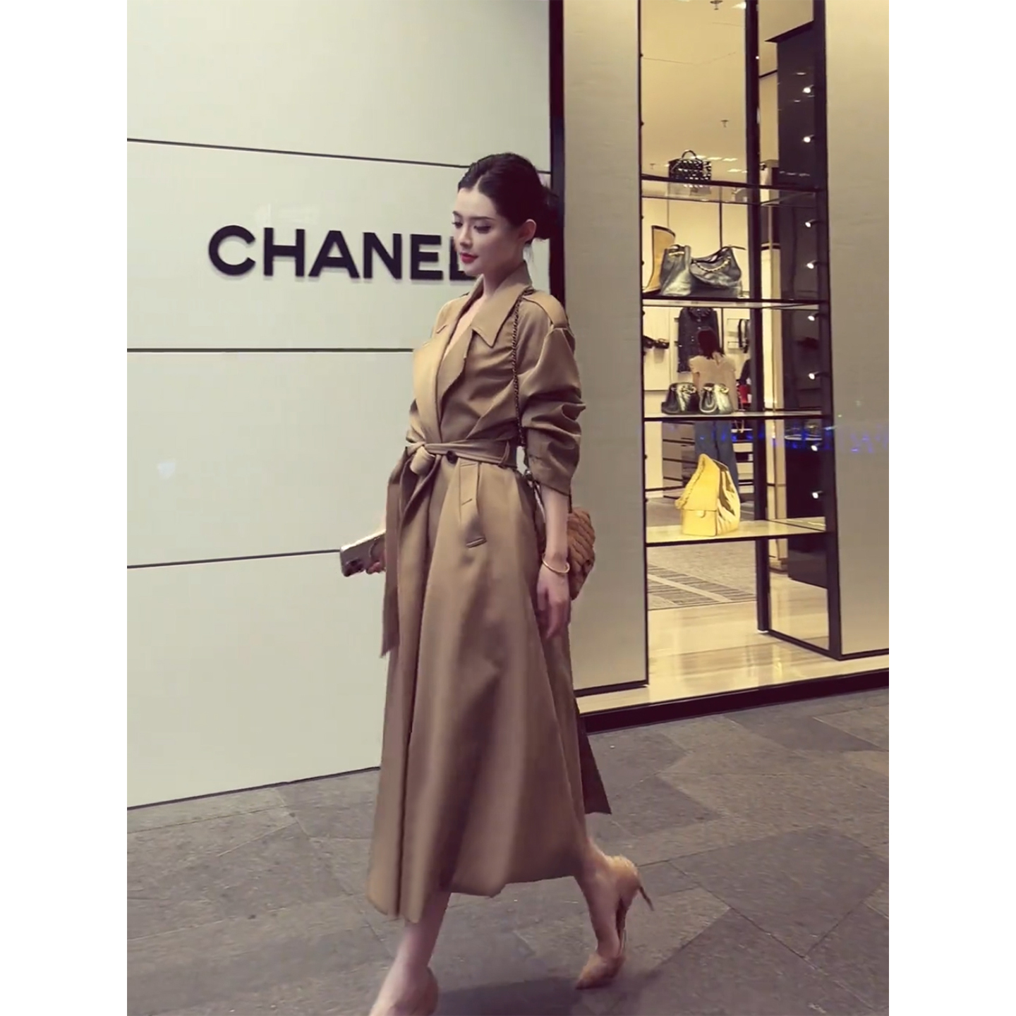 卡其色风衣外套女小个子2025秋季新款复古韩系高级感显瘦气质大衣