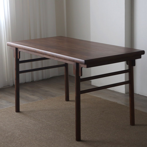 墨兰工坊实木书桌榫卯结构