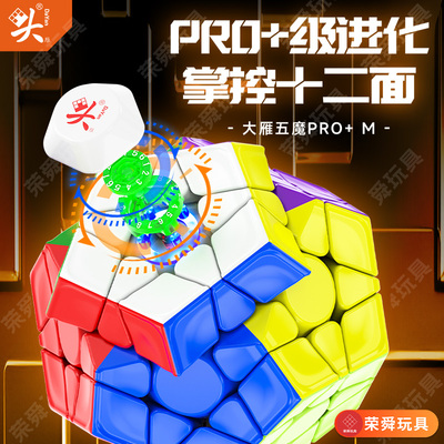 大雁五魔方pro+mL磁力12面体磁悬浮异形三阶解压高端顺滑益智玩具