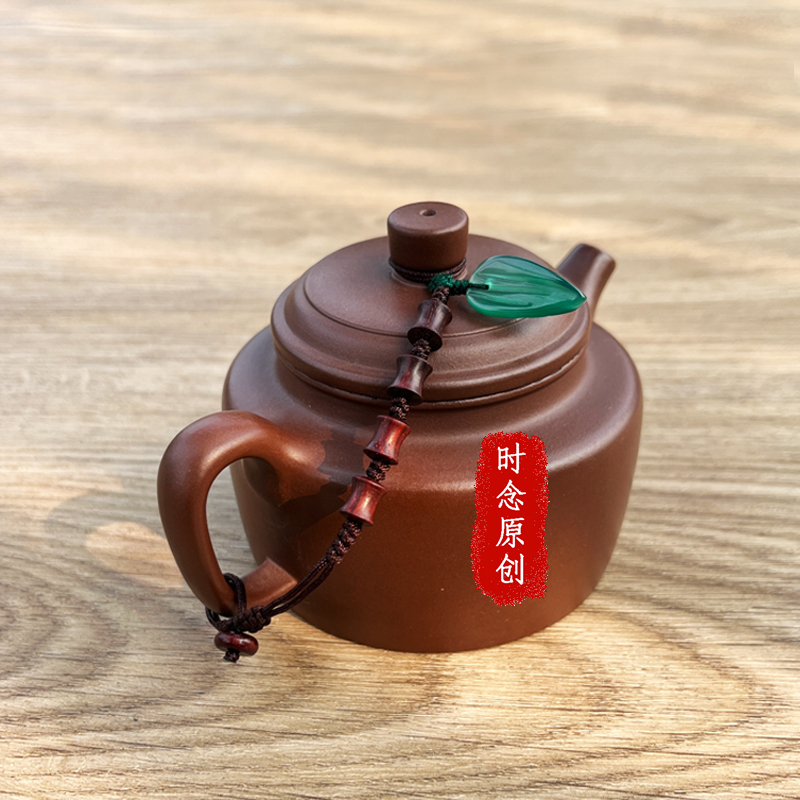 时念紫砂壶盖防摔绳子 中式 高档 壶盖绑绳 禅意风 纯手工茶壶绳