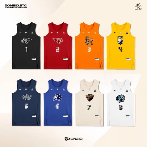 ZONEID定制篮球服套装夏季新款