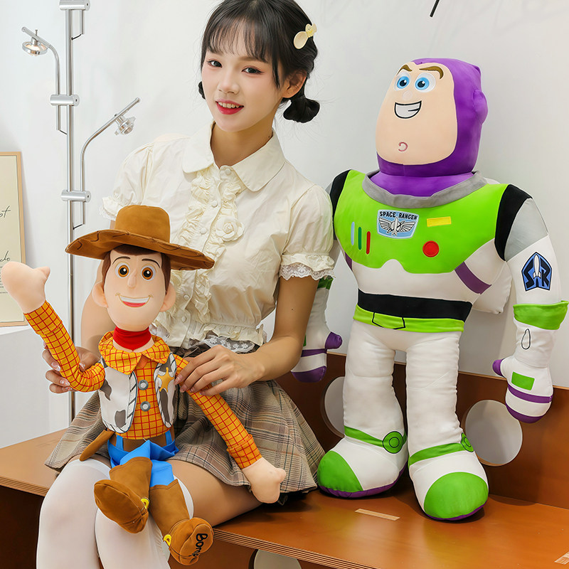 可爱卡通胡迪巴斯光年公仔大号抱枕儿童安抚娃娃陪伴玩偶生日礼物