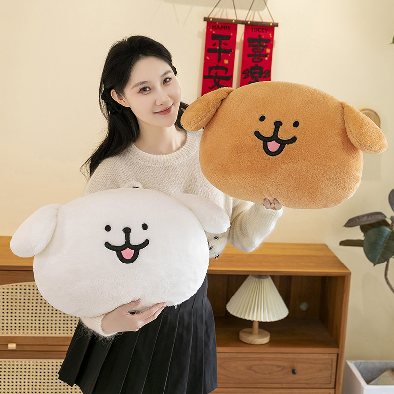 线条小狗公仔毛绒玩具超软大号布娃娃玩偶抱枕女生睡觉沙发腰靠枕