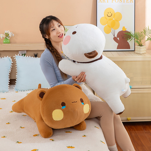 可爱趴款一二布布玩偶睡觉抱枕大号卡通公仔布娃娃儿童生日礼物女