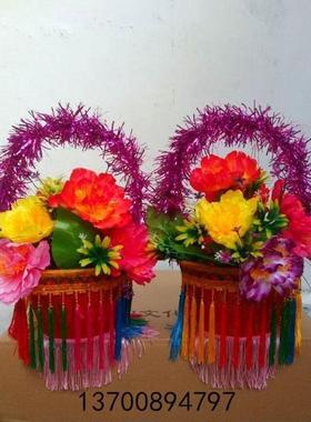 花篮道蹈戏剧花挑新款花篮舞秧歌篮具篮道具花回18072娘家花花送