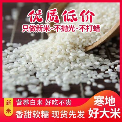 东北大米5斤雪花米白米丑米工地食堂大米珍珠米粗加工米